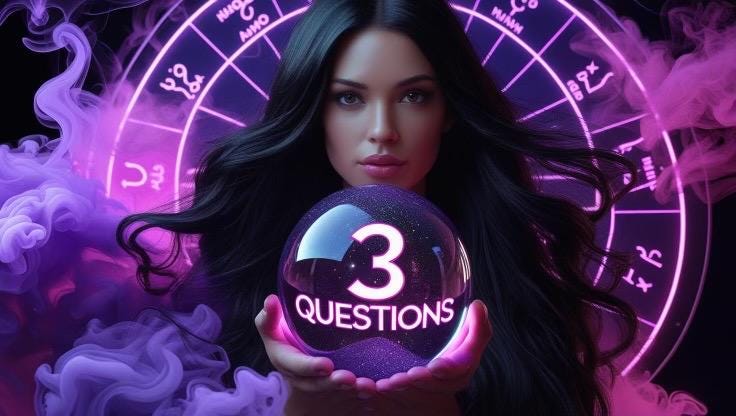 3 Question Psychic Reading: Urgent Love, Career, Finance Answers