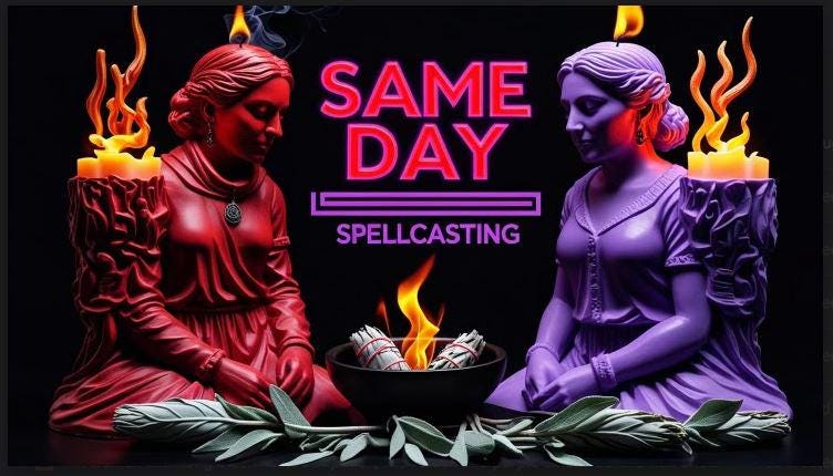 Same day love spellcasting, spellcaster