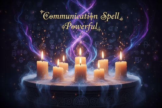 candles, mystical, - text over the image- Communication Spell Power ful